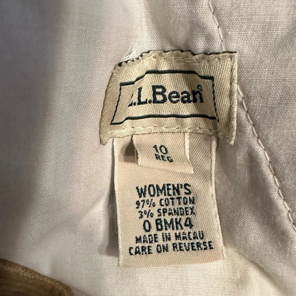 L.L. Bean Women's 10 Regular Brown Corduroy Pants Cotton Spandex (C)3 - Picture 10 of 12